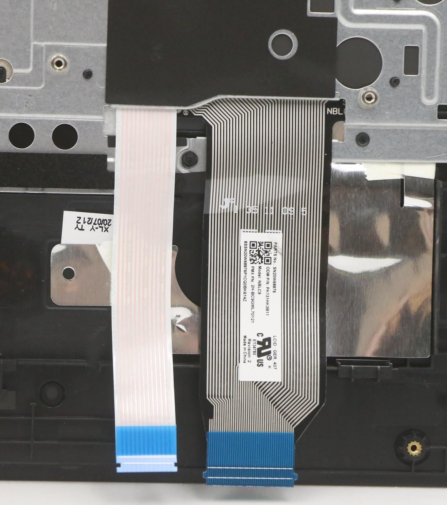 Lenovo ThinkPad E15 2 Keyboard Palmrest Top Cover German Black 5M11A36302