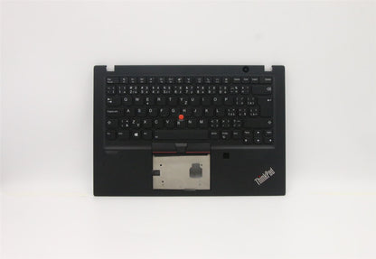 Lenovo ThinkPad T14s Keyboard Palmrest Top Cover Czech Black Backlit 5M10Z41366