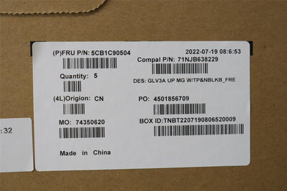 Lenovo Upper Case ASM_FRA C 21A2 MGNBL 5CB1C90504