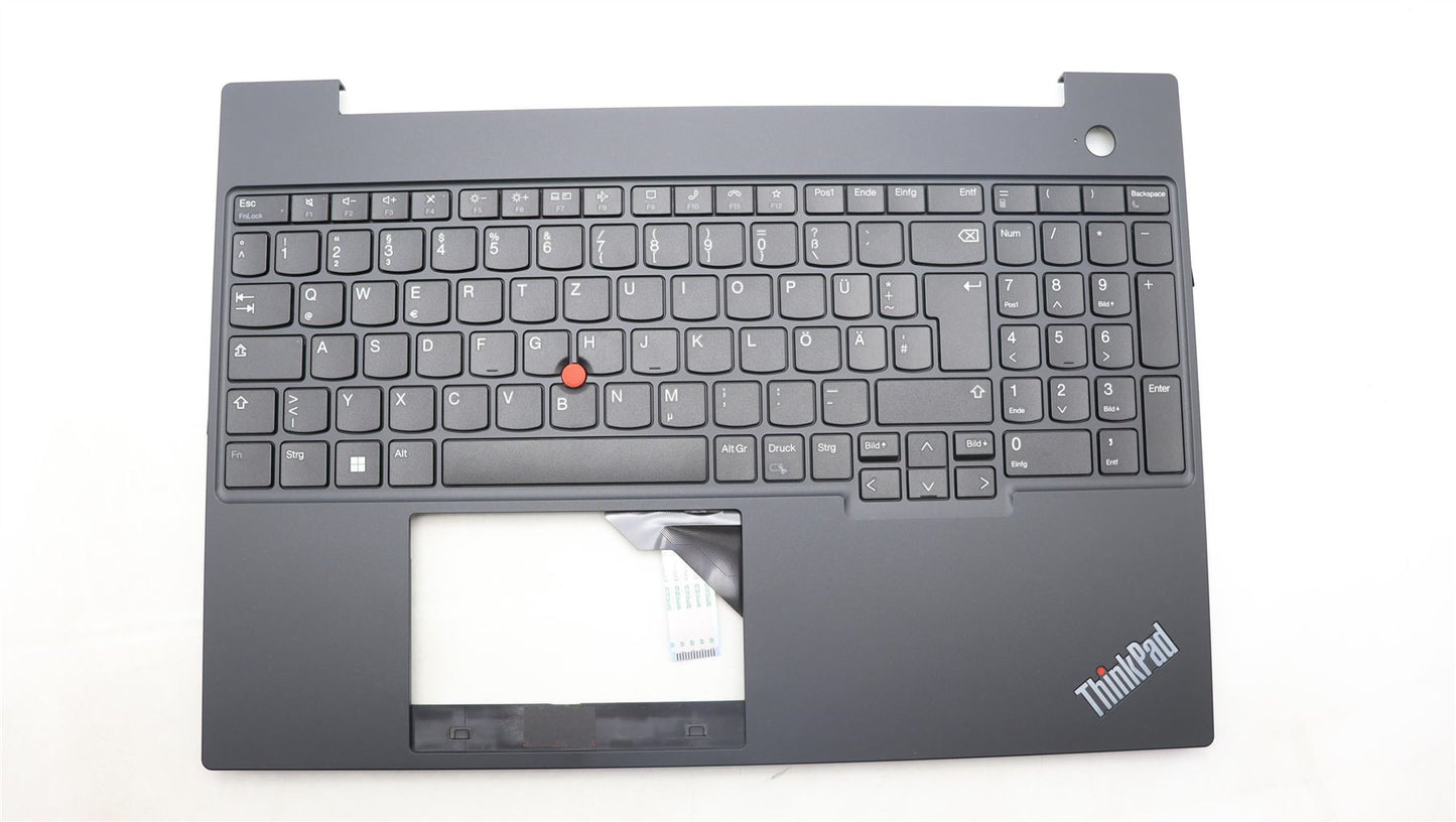 Lenovo ThinkPad E16 Gen 1 Keyboard Palmrest Top Cover German Black 5M11H94768