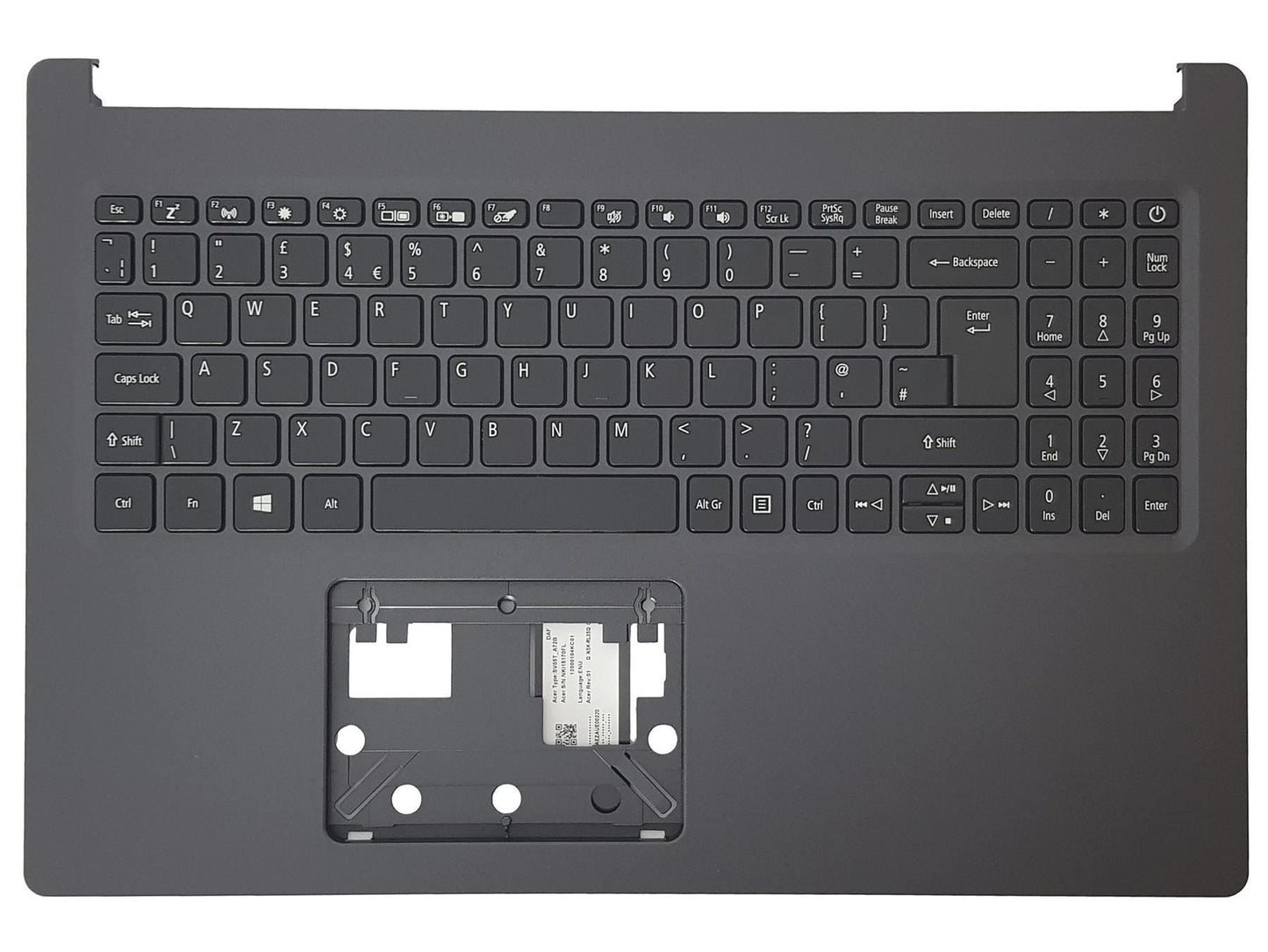 Acer Aspire A315-23 A315-23G Palmrest Cover Keyboard UK Black 6B.HVTN7.031