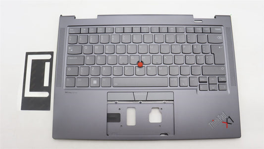Lenovo ThinkPad X1 8th Gen Keyboard Palmrest Top Cover Grey Backlit 5M11H62329