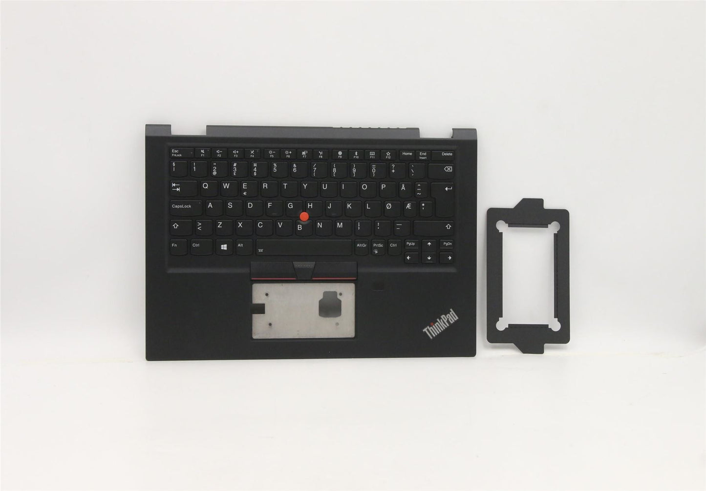 Lenovo Yoga X390 Palmrest Cover Touchpad Keyboard Nordic Black 02HL672