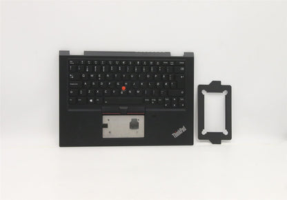 Lenovo Yoga X390 Palmrest Cover Touchpad Keyboard Nordic Black 02HL672