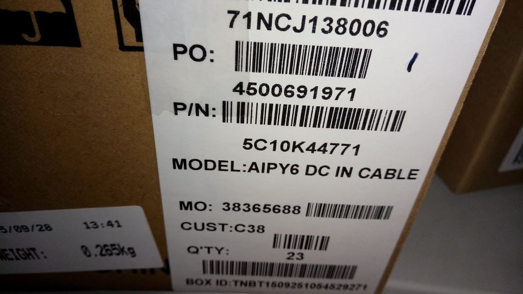 Lenovo IdeaPad Y700-14ISK DC In Port Socket Power Cable 5C10K44771