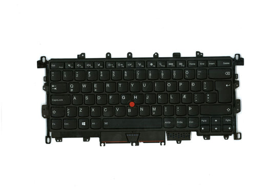 Lenovo KBD, IS, LB, screw, CHY, Backlit Icelandic Keyboard 00JT889
