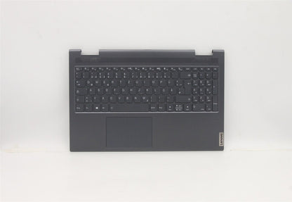 Lenovo Yoga 7-15ITL5 Keyboard Palmrest Top Cover German Grey 5CB1A22467