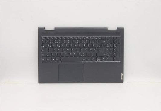 Lenovo Yoga 7-15ITL5 Keyboard Palmrest Top Cover German Grey 5CB1A22467