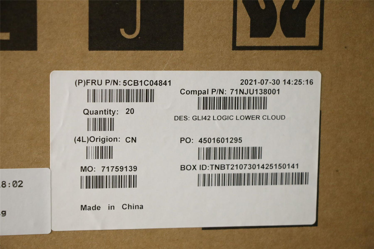 Lenovo Lower Case C 82L3 Cloud 5CB1C04841