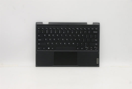 Lenovo Notebook 300e 2nd Keyboard Palmrest Top Cover US Black 5CB1B02691