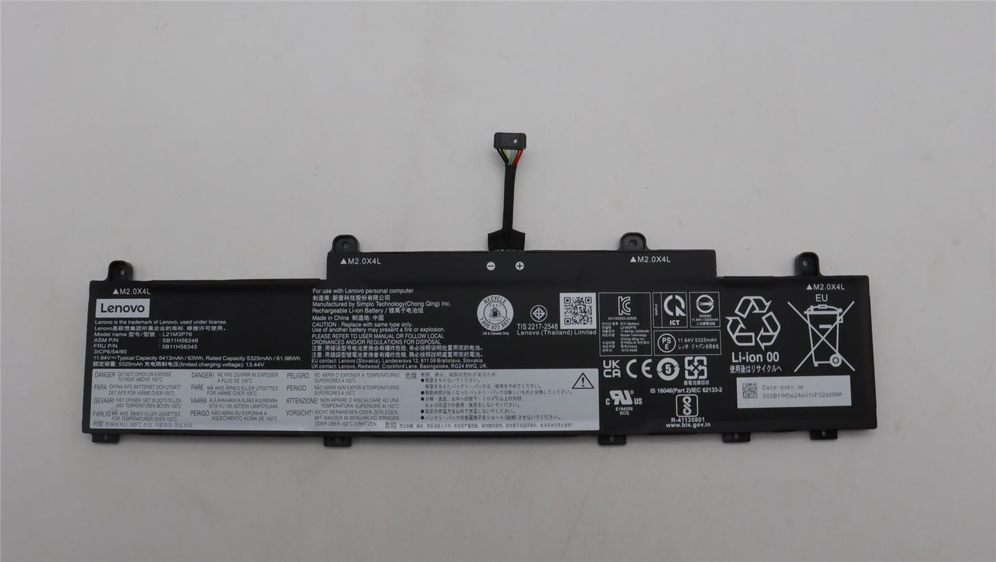 Lenovo ThinkPad L14 3 L15 3 L14 4 L15 4 Battery 5B10W51909
