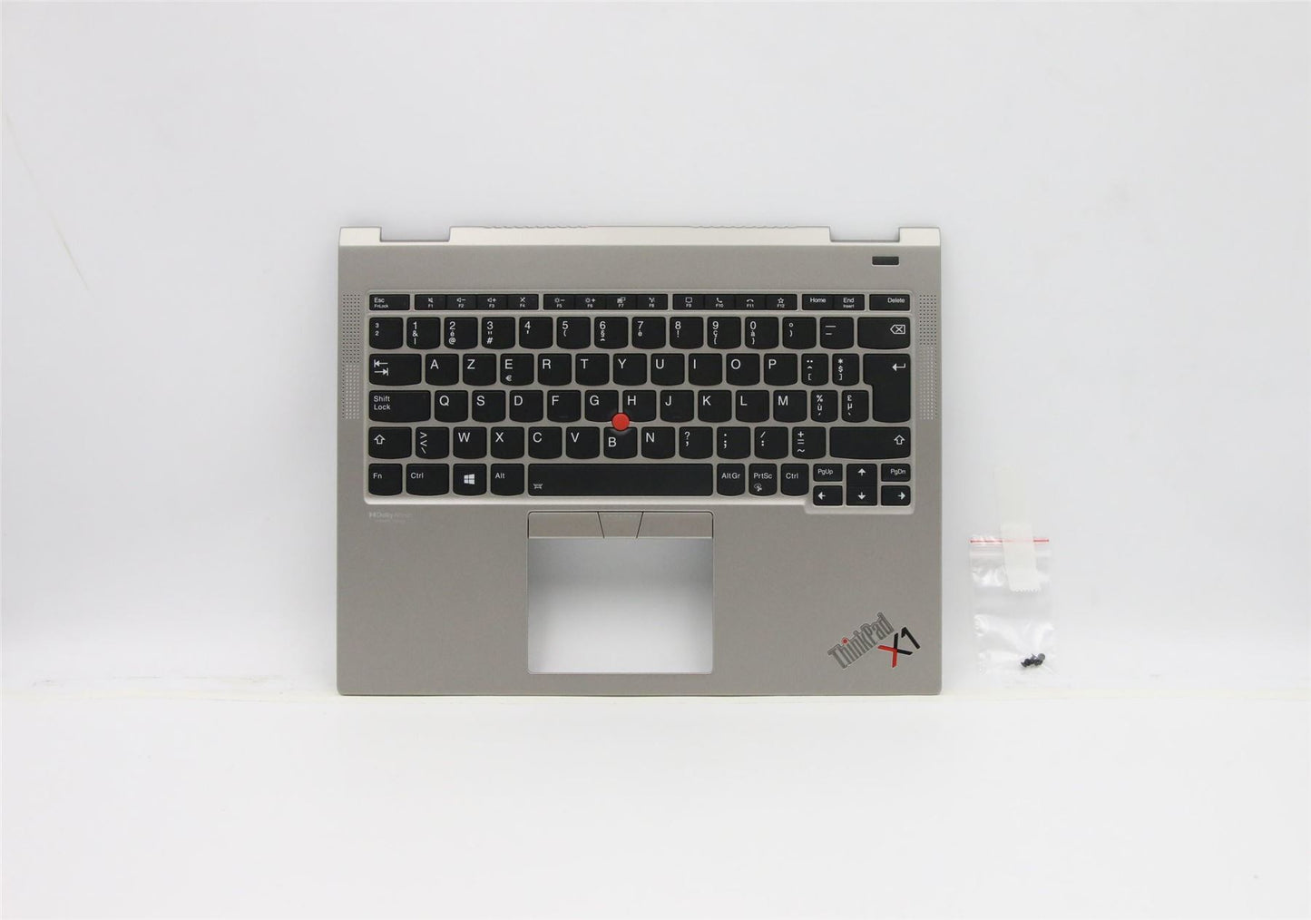 Lenovo ThinkPad X1 Keyboard Palmrest Top Cover Belgian Titanium 5M11B59849