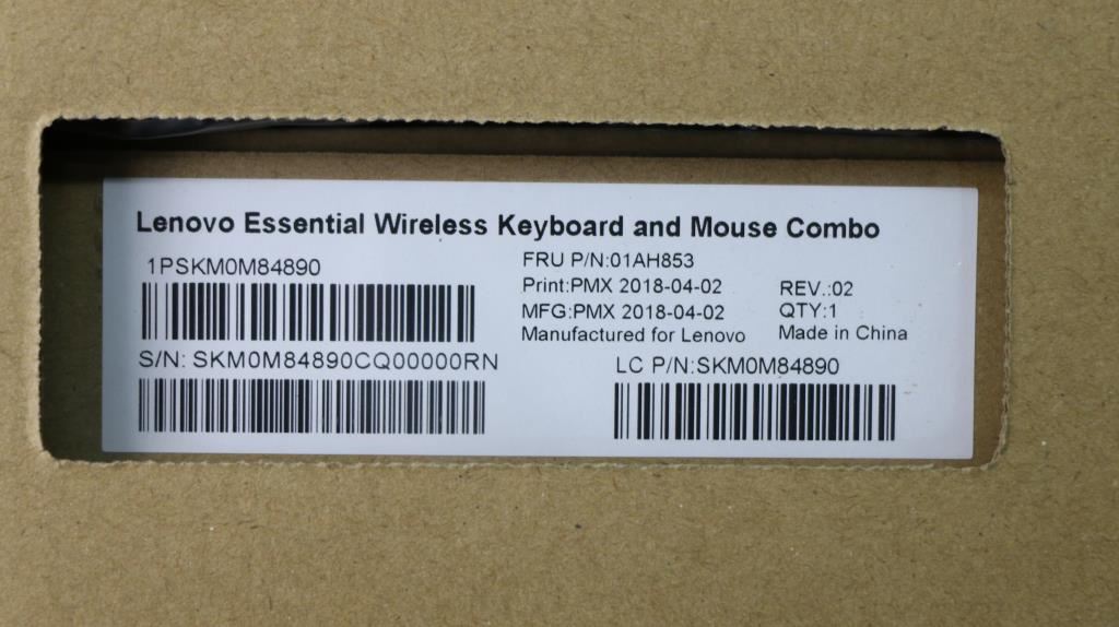Lenovo ThinkStation P320 P330 Wireless Keyboard Mouse Russian Black 01AH853