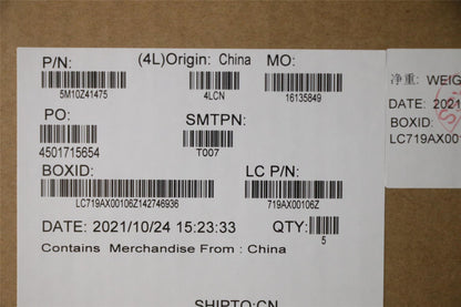 Lenovo ThinkPad T14s Keyboard Palmrest Top Cover Danish Black Backlit 5M10Z41475