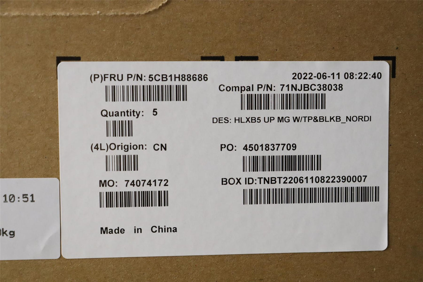 Lenovo ThinkBook 15 G4 ABA Keyboard Palmrest Top Cover Norwegian Grey 5CB1H88686