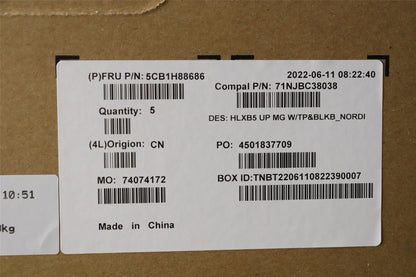 Lenovo ThinkBook 15 G4 ABA Keyboard Palmrest Top Cover Norwegian Grey 5CB1H88686