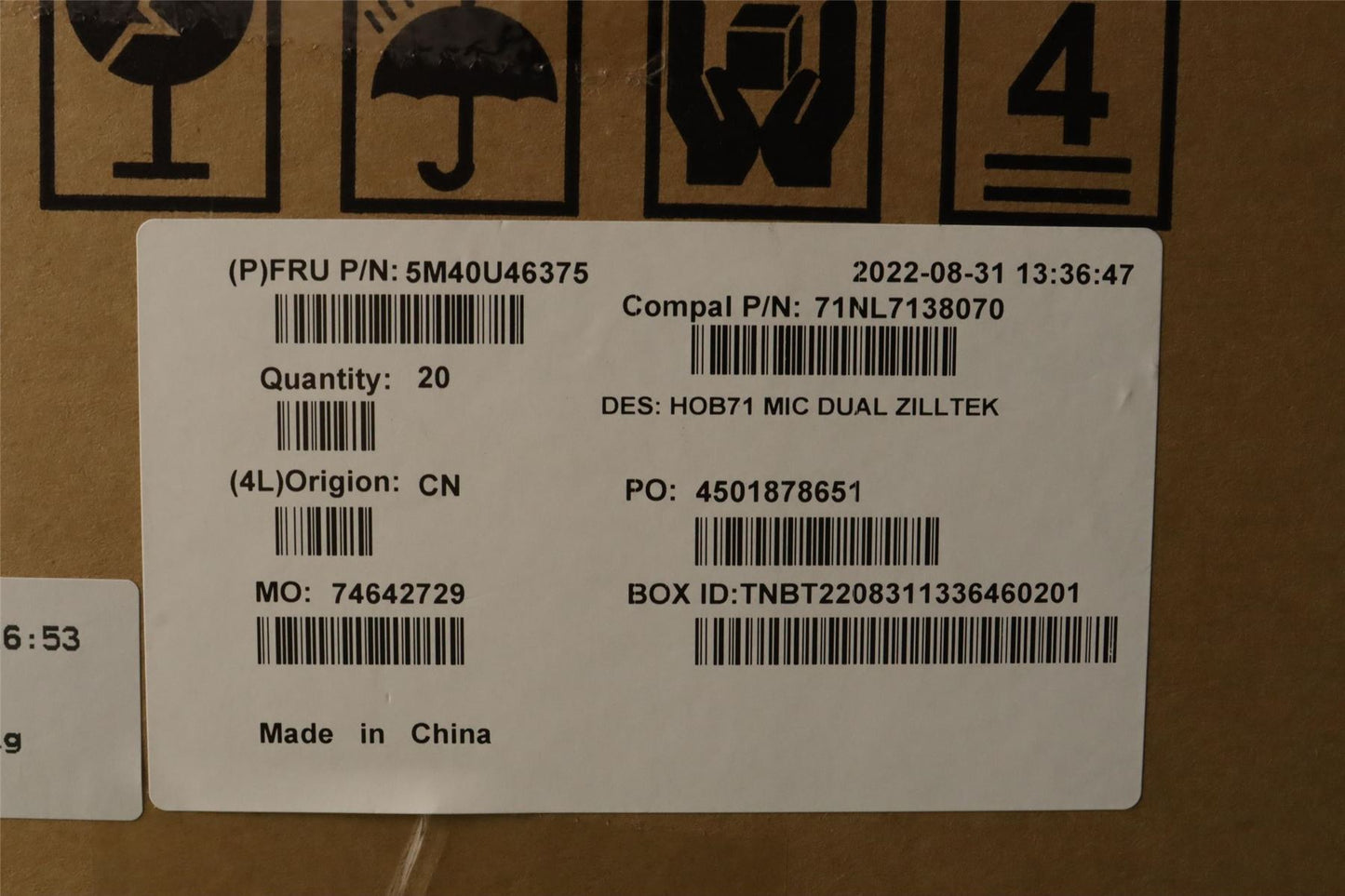 Lenovo MICROPHONE A570 Zilltek Arc rubber Mic 5M40U46375