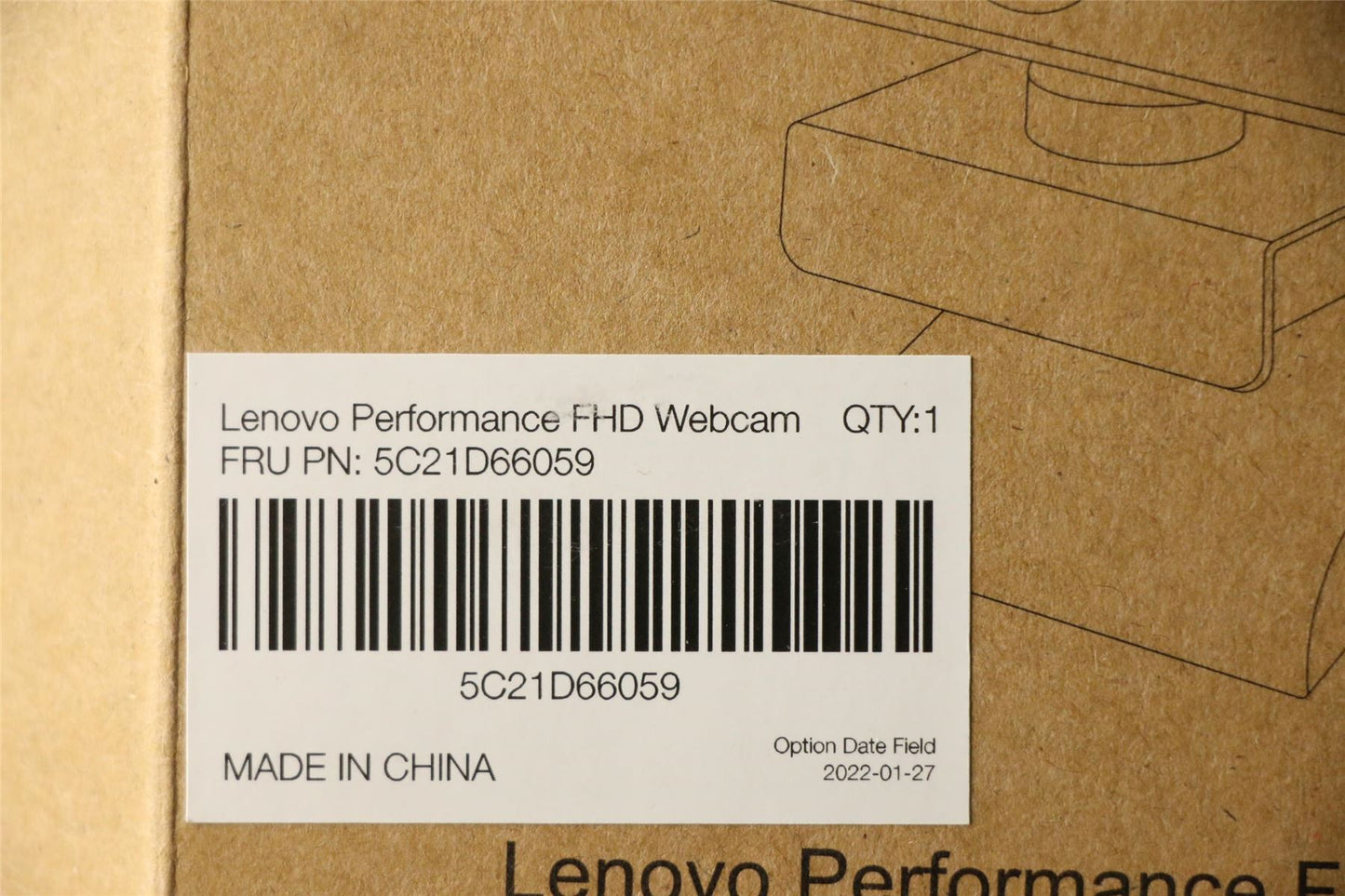 Lenovo FRU for Performance Webcam 5C21D66059