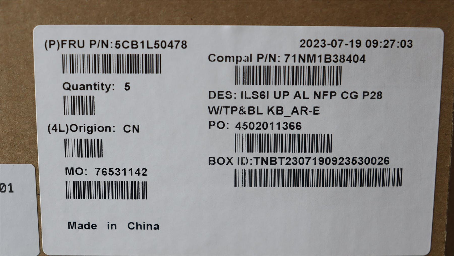 Lenovo IdeaPad 5 16IRL8 5 16IAH8 Palmrest Cover Touchpad Keyboard 5CB1L50478