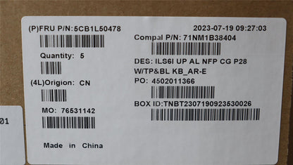 Lenovo IdeaPad 5 16IRL8 5 16IAH8 Palmrest Cover Touchpad Keyboard 5CB1L50478