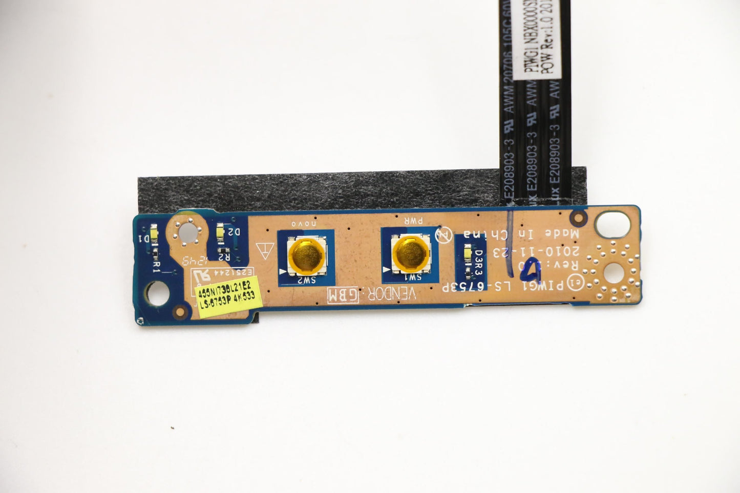 Lenovo PIWG1 UMA W/FFC 455NI738L21 Power FFC Board 11013162
