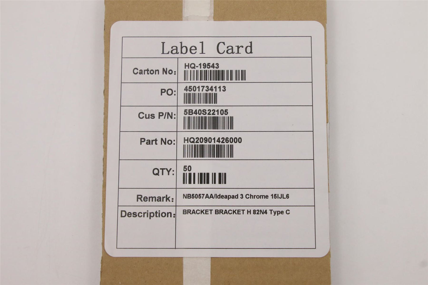 Lenovo BRACKET H 82N4 Type C 5B40S22105