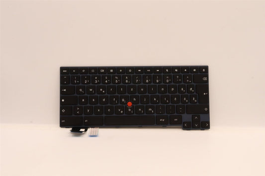 Lenovo ThinkPad C14 Gen 1 Keyboard Slovenian Black Backlit 5N21E09424