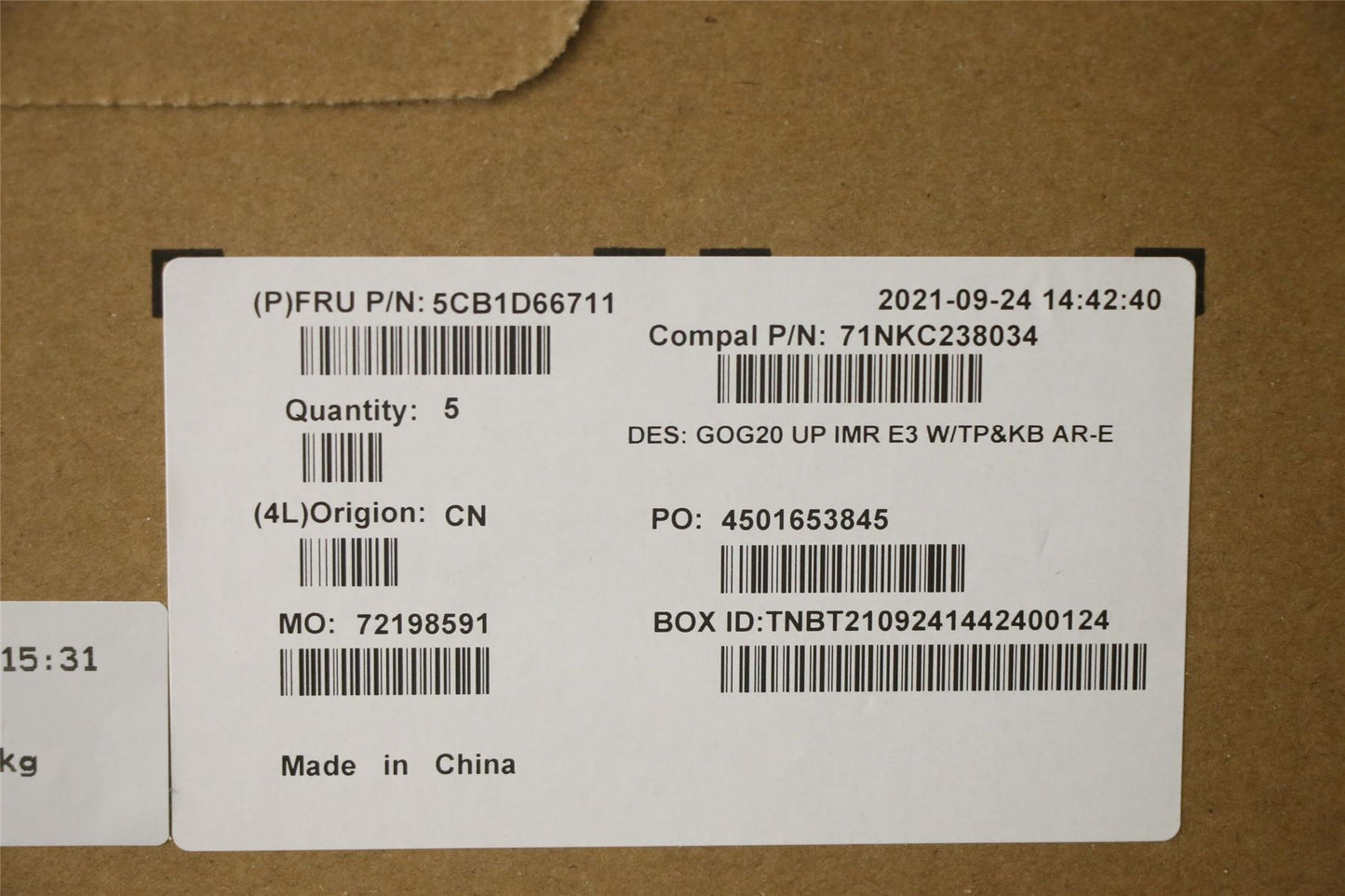 Lenovo IdeaPad 3 15ACH6 Palmrest Cover Touchpad Keyboard Arabic Black 5CB1D66711
