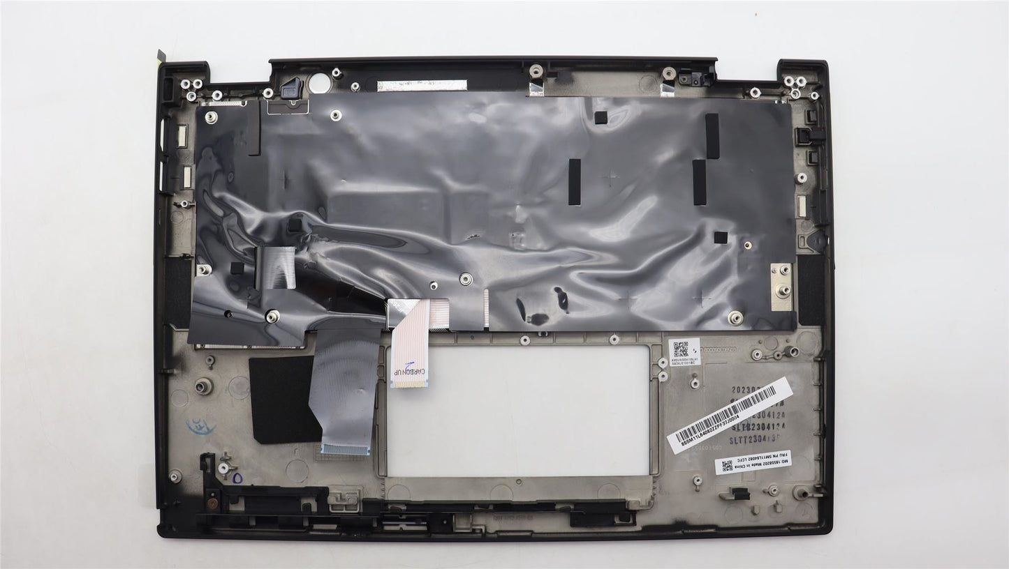 Lenovo ThinkPad X13 Gen 4 Keyboard Palmrest Top Cover Belgian Black 5M11L64082