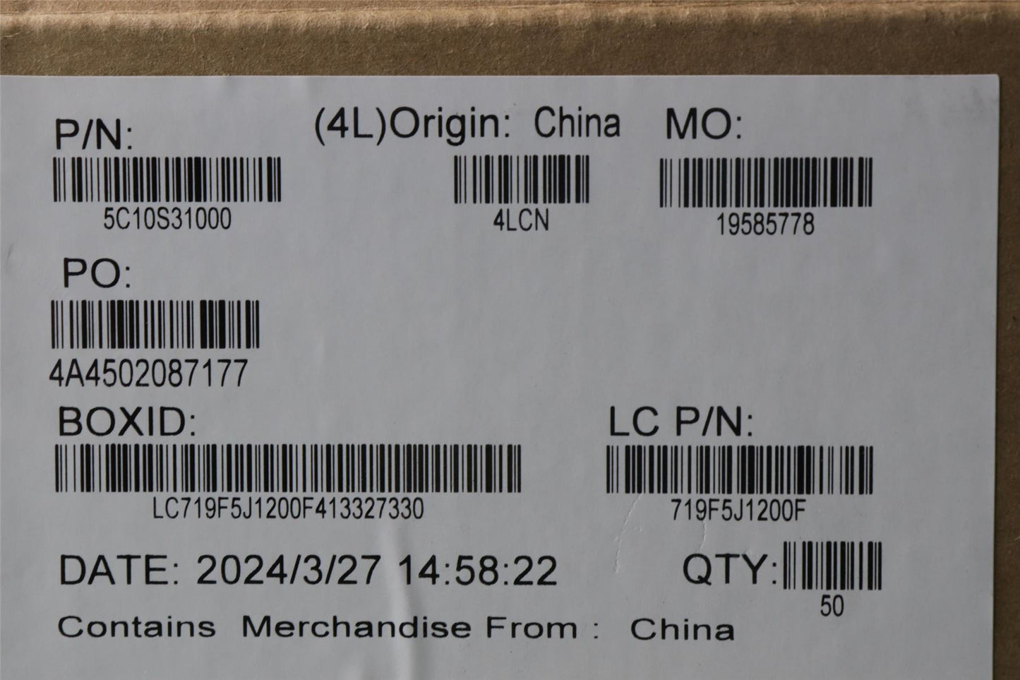 Lenovo CABLE L 83DN IO/B BOT LJYI 5C10S31000