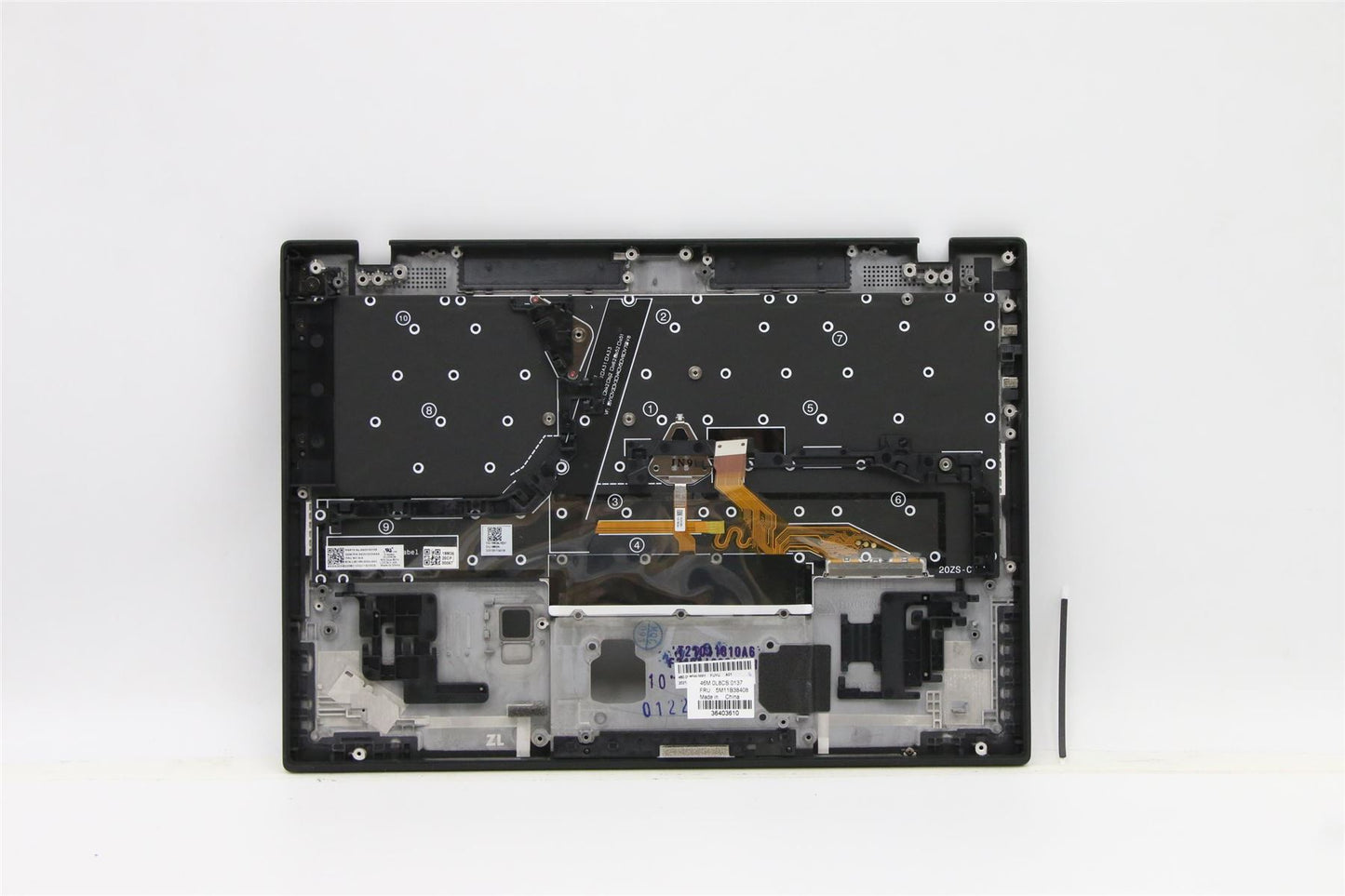 Lenovo ThinkPad X1 Gen 1 Keyboard Palmrest Top Cover Slovenian Black 5M11B38408
