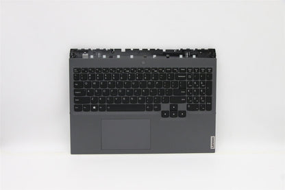 Lenovo Legion 5 16ACH6H Palmrest Touchpad Cover Keyboard US Grey 5CB1C14952