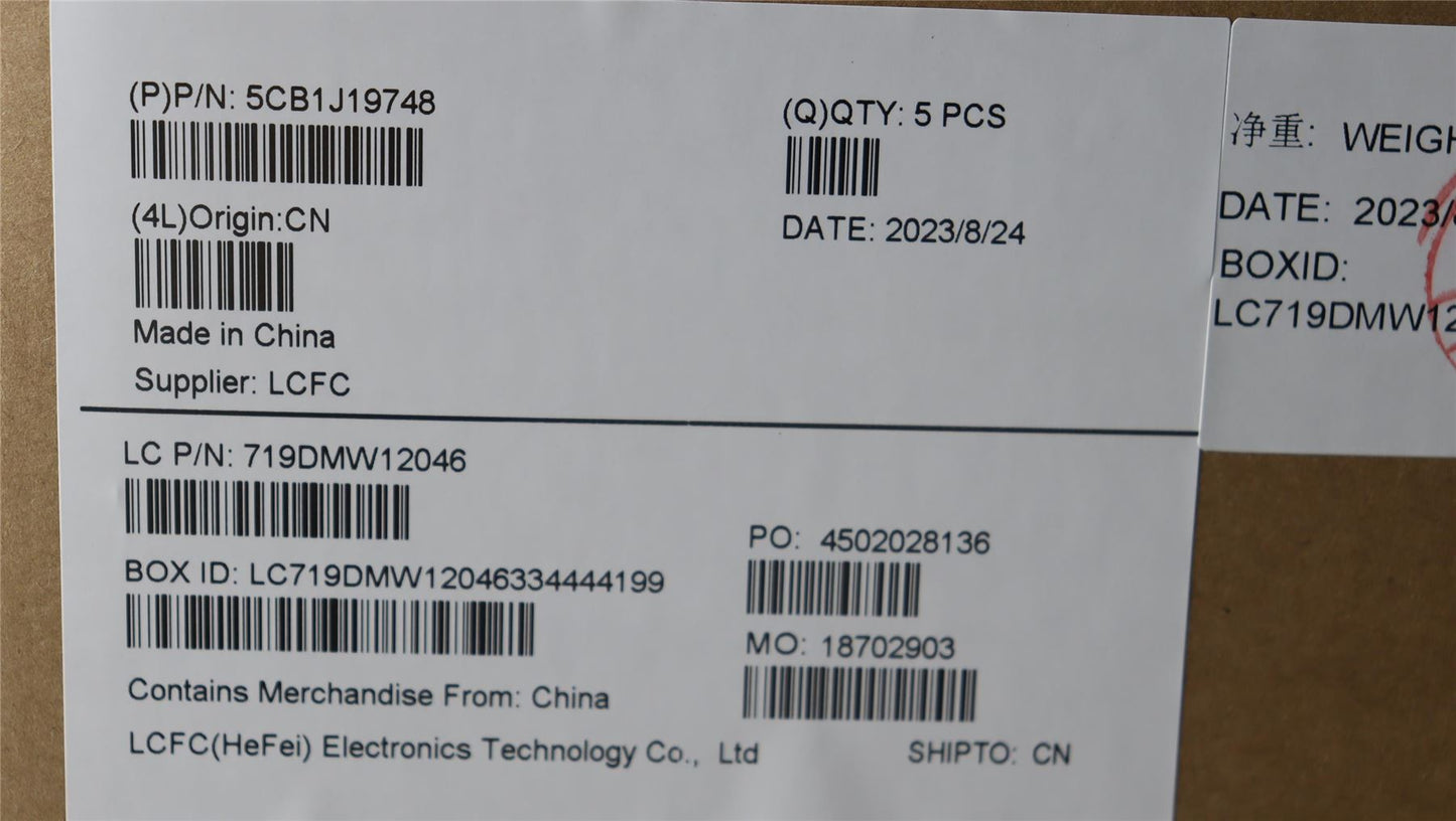 Lenovo Upper Case ASM_SWS L82V7 NFPGY 5CB1J19748