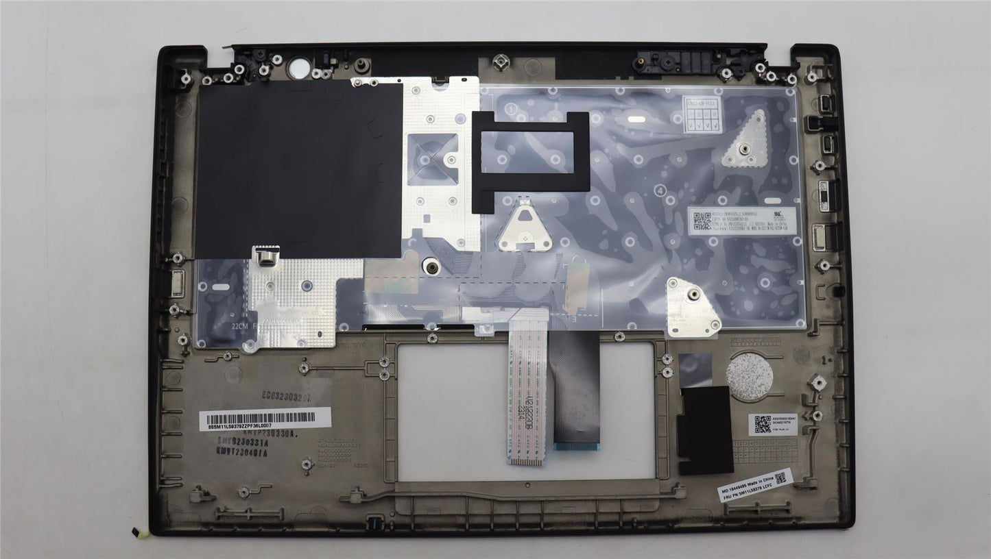 Lenovo ThinkPad T14s Gen 4 Keyboard Palmrest Top Cover Nordic Black 5M11L59379