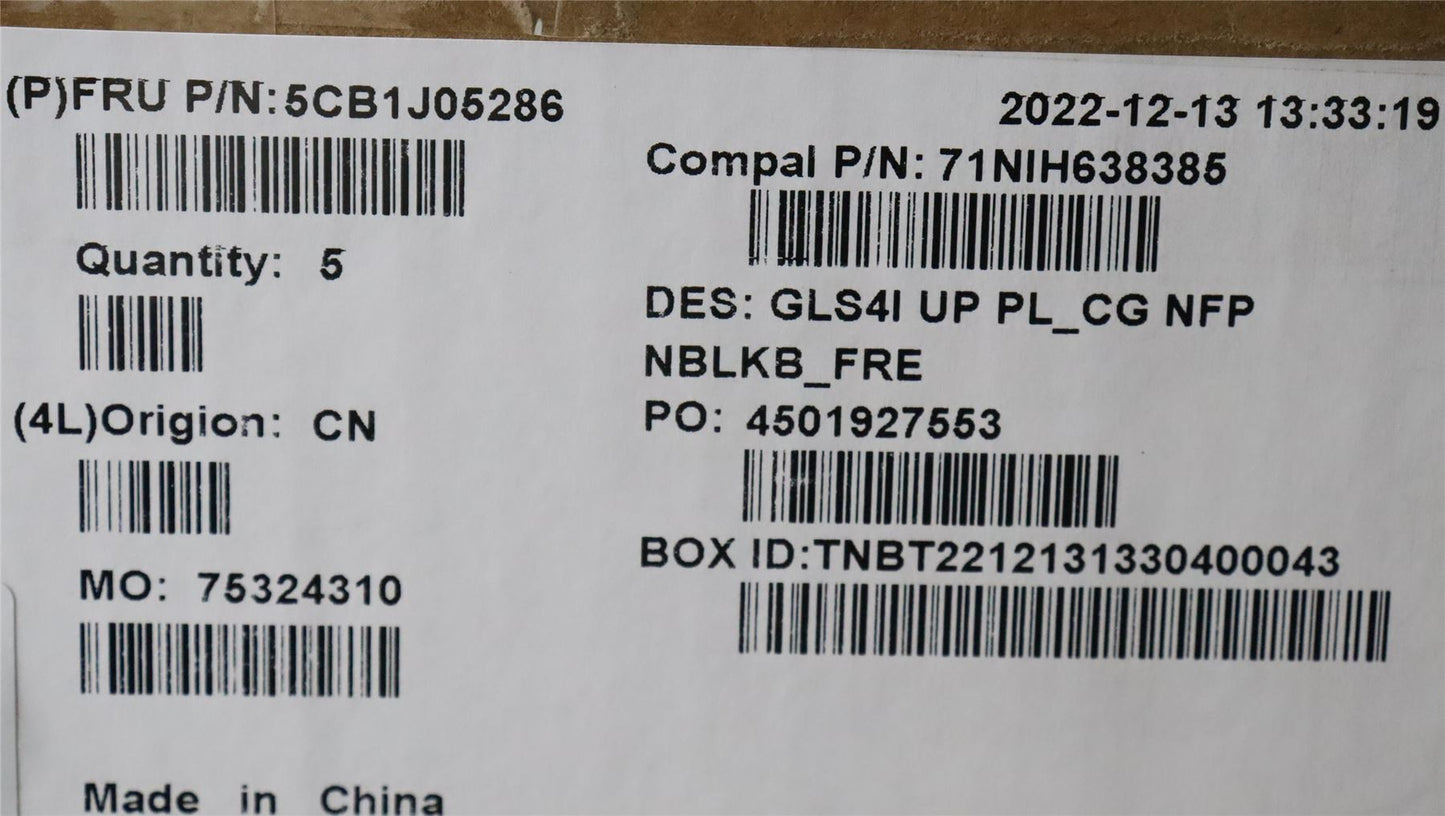 Lenovo UpperCaseASM_FRA C82SD PLCG NFPNBL 5CB1J05286