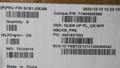 Lenovo UpperCaseASM_FRA C82SD PLCG NFPNBL 5CB1J05286