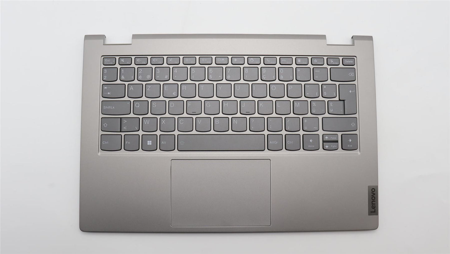 Lenovo Yoga 14s G3 IRU Palmrest Cover Touchpad Keyboard Belgian Grey 5CB1L43747