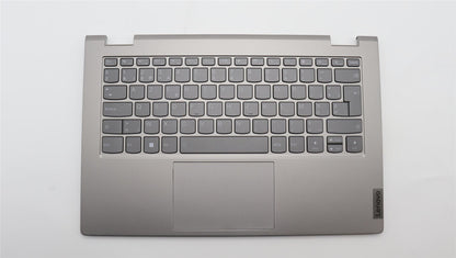 Lenovo Yoga 14s G3 IRU Palmrest Cover Touchpad Keyboard Belgian Grey 5CB1L43747