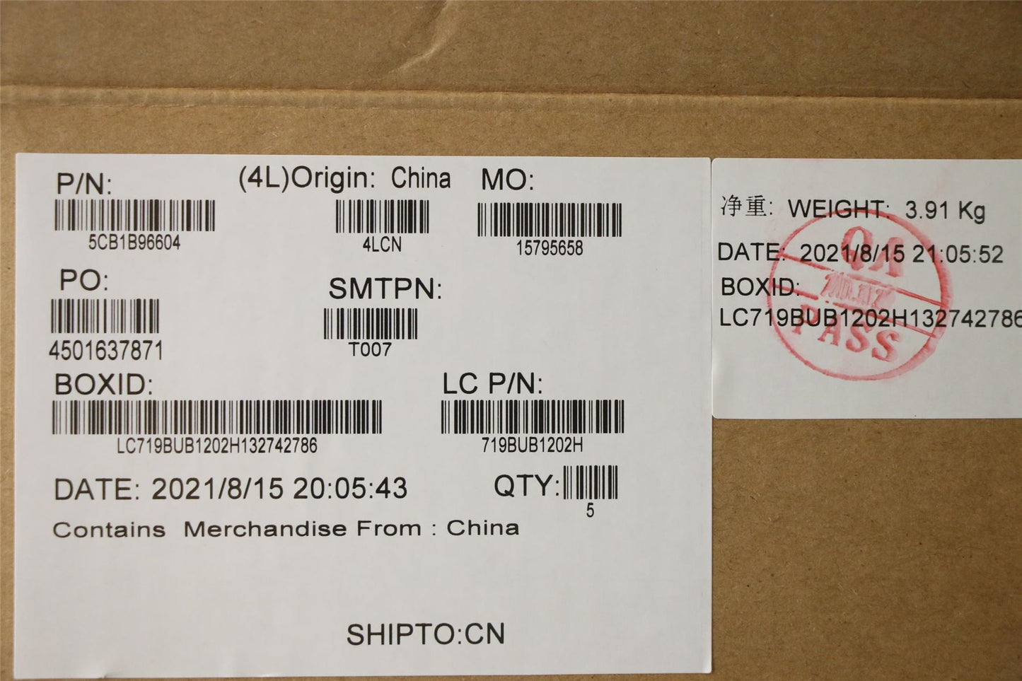 Lenovo IdeaPad 3 17ITL6 Palmrest Cover Touchpad Keyboard US Europe 5CB1B96604