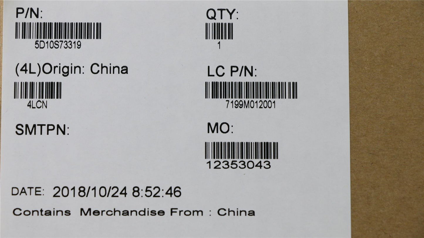 Écran tactile LCD Lenovo Yoga C930-13IKB 5D10S73319