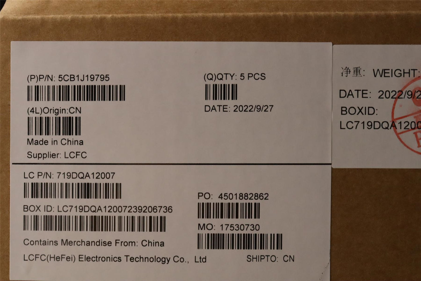 Lenovo Upper Case ASM_EURO ENG L82UT CG 5CB1J19795