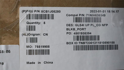 Lenovo UpperCaseASM_POR C82SD PLCG NFPBL 5CB1J05250