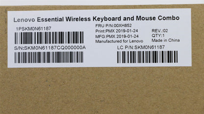 Lenovo IdeaCentre 520-24IKU 520-27ICB Wireless Keyboard Mouse Silver 00XH852