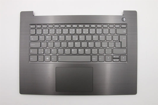 Lenovo V330-14ARR Keyboard Palmrest Top Cover Czech Grey Backlit 5CB0Q64285