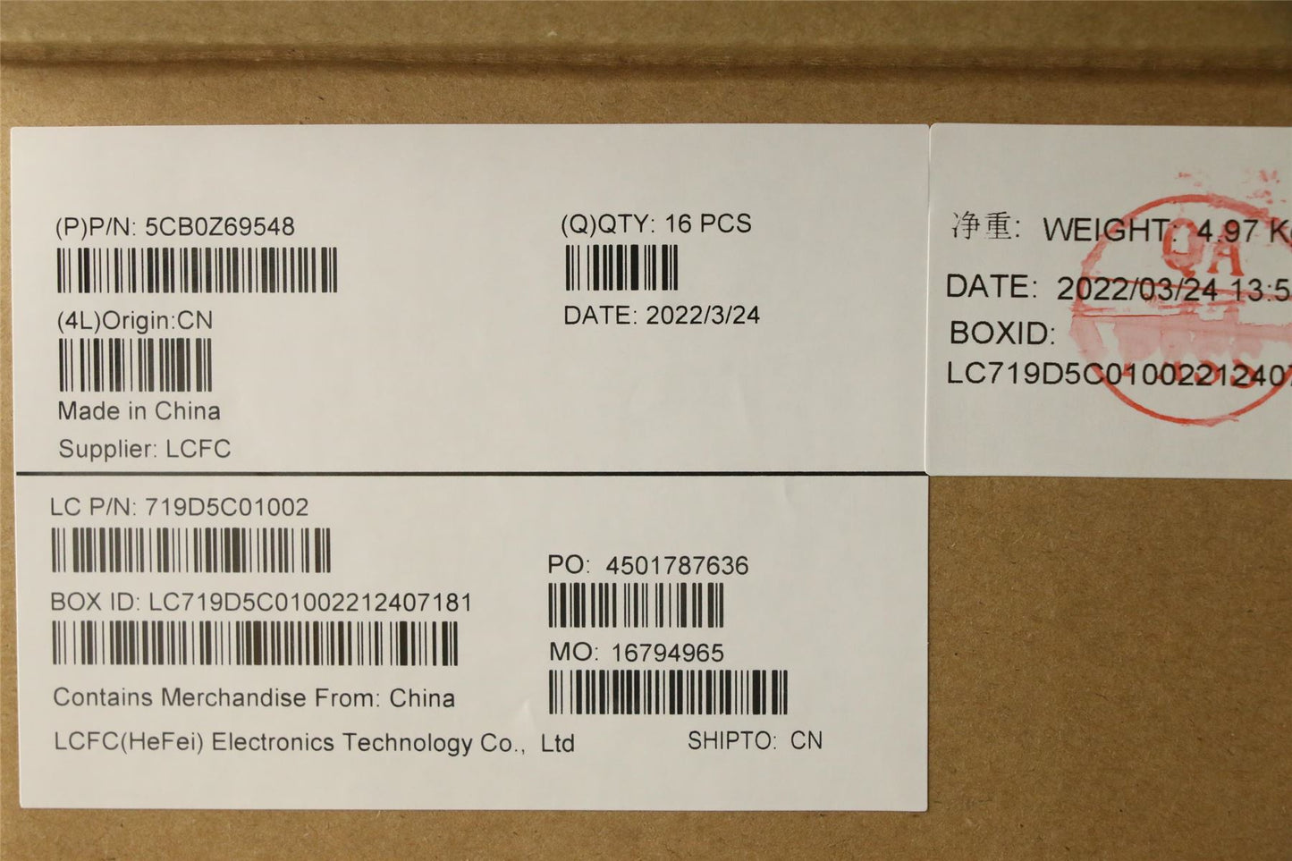 Lenovo FRU T14G3_DCOVER_SWG_WWAN_SUB_ASSY 5CB0Z69548