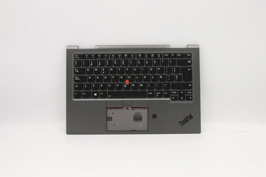 Lenovo Yoga X1 4th Keyboard Palmrest Top Cover Spanish Grey Backlit 5M10V24937