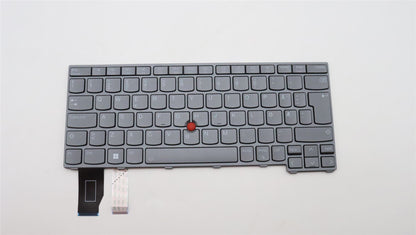 Lenovo ThinkPad X13 Gen 2 Keyboard Norwegian Grey Backlit 5N21A21974