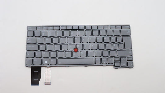 Lenovo ThinkPad X13 Gen 2 Keyboard Norwegian Grey Backlit 5N21A21974