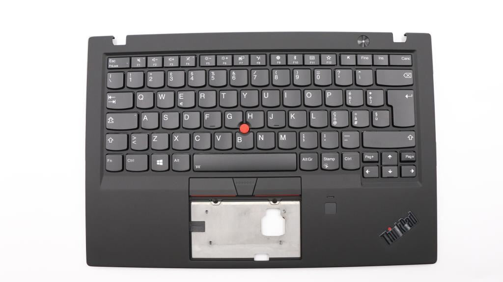 Lenovo ThinkPad X1 6th Gen Keyboard Palmrest Top Cover Italian Black 01YR620