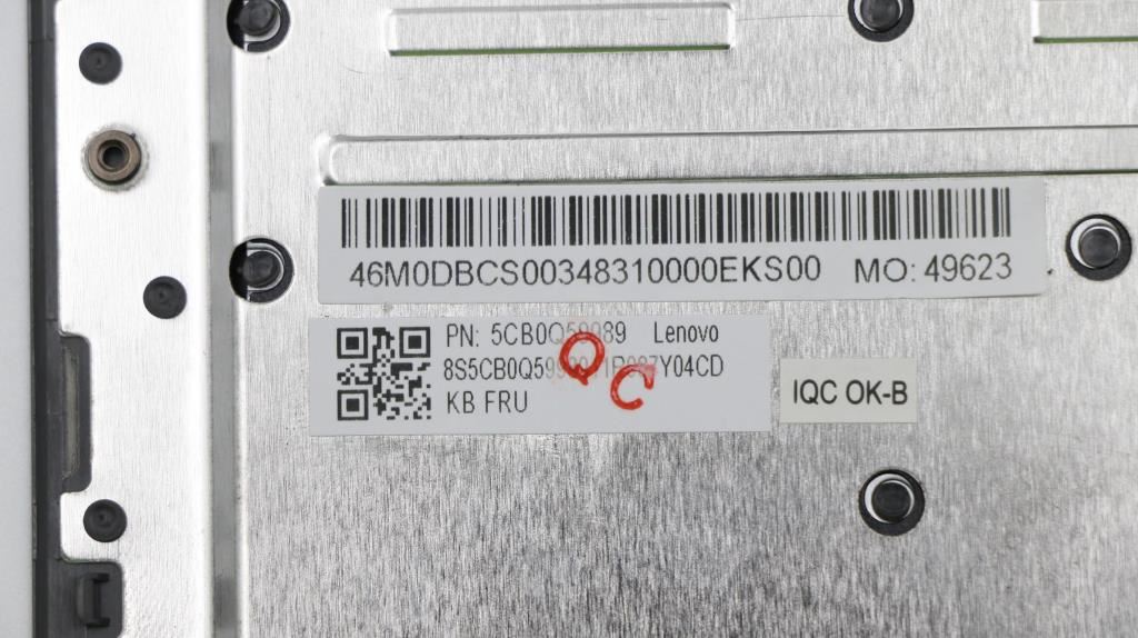 Lenovo Upper Case W 81AX IG W/KB NBL IN 5CB0Q59989